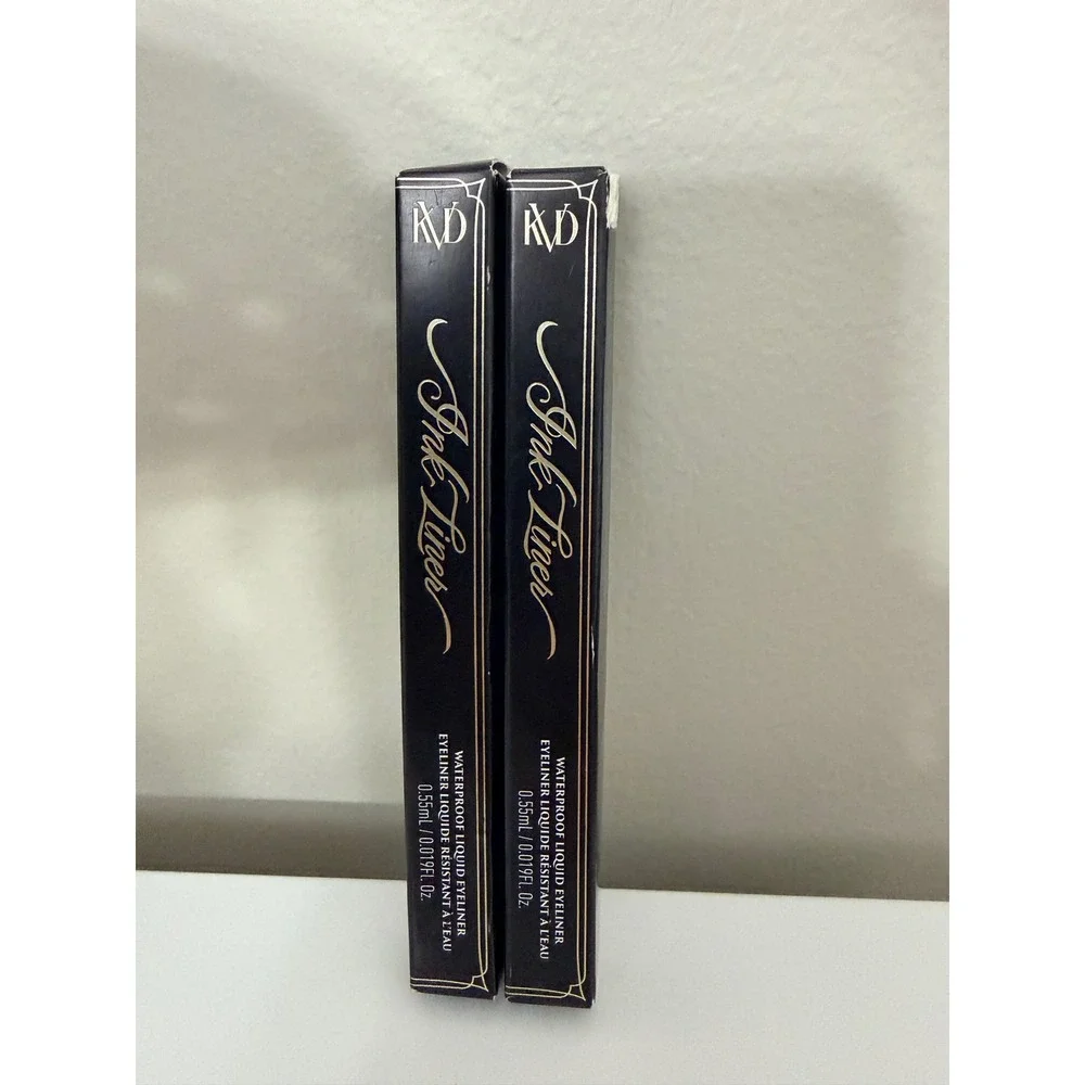 KVD Ink Liner Liquid Eyeliner Women 0.55ml Trooper Black 2pk Waterproof NWT